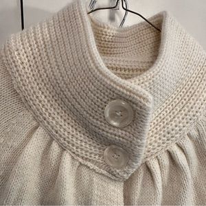 Chico’s cream sweater.  Chico’s Size 3
